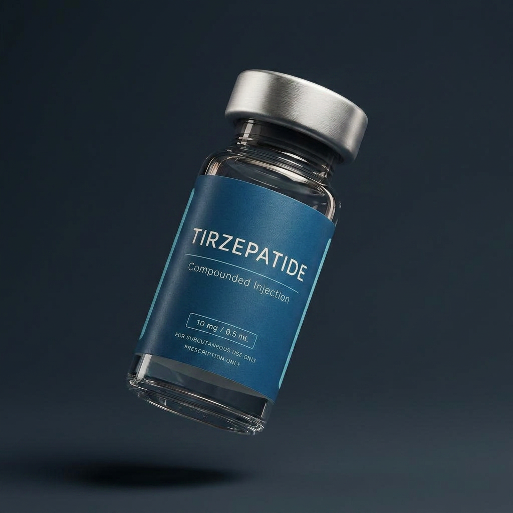 Tirzepatide, Compounded injection product mockup